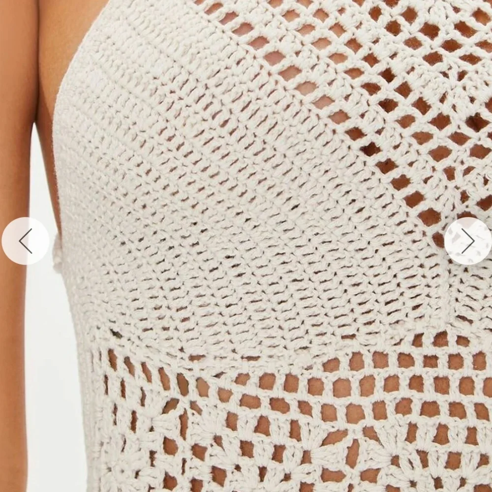 Sheer Crochet Midi Dress - Picture 6 of 10